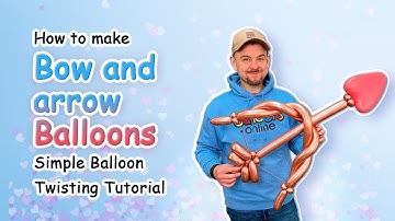 How to make Bow and arrow Balloons | Simple Balloon Twisting Tutorial
