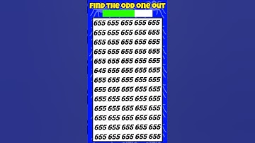 Find The Odd One Out-Numbers Edition Quiz #quiz #challenge #viralvideo #viralshort #video #viral