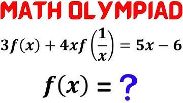 Find the function f(x) in the Functional Equation | Try this simple Trick | Math Olympiad Training