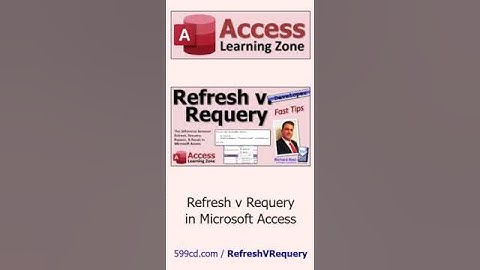 Vernieuwen versus opnieuw opvragen in Microsoft Access: wat is het verschil? #shorts #msaccess