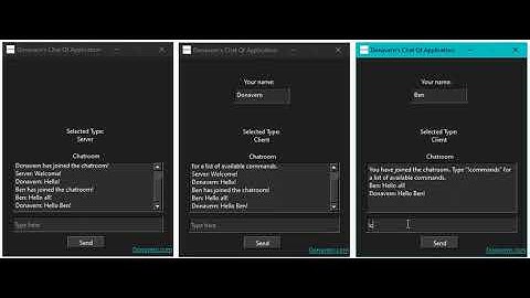 C++ Multithreaded Chat Qt Application Demo