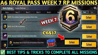 Season c6s17 (Week 7) Missions Explain 🔥 Pubg A6 Royal Pass |Bgmi Week 7 Rp Missions| •PUBG Mobile •