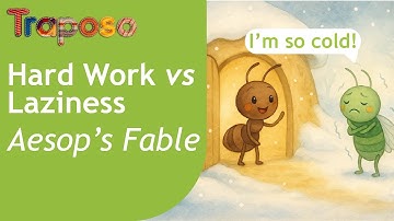 The Ant and the Grasshopper | Short Moral Story for Kids | Aesop’s Fable