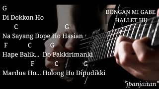 Lagu Batak Terbaru 2020|| DONGAN MI GABE HALLET HU ||Anju Trio (Lirik + Chord Gitar)