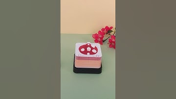 Laser Cut Paper Sheets Block Notes Cube Mushroom 3D Memo Pad With Lights