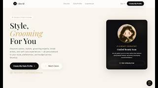 GlowAI | AI Beauty Scan & Personalized Salon Recommendation Demo screenshot 1