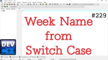 Write a program for print week name using switch Case statement || Simple Method Apply