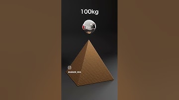 Epic Wood Block Pyramid Destruction 😮 | Blender 3D Physics #minecraftasmr