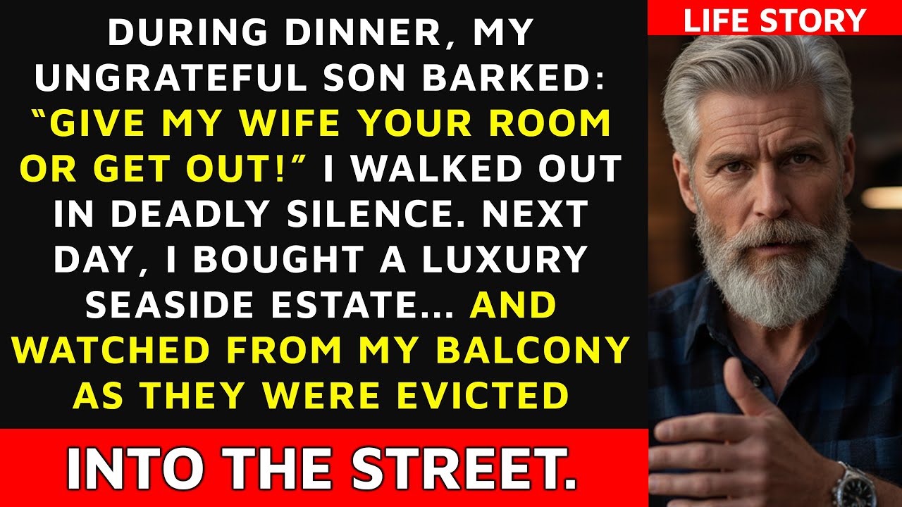 My son shouted at me “Give my wife your room, or get out of here right now!” - So I decided to...