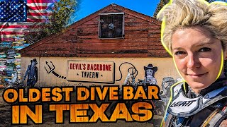 The Oldest Dive Bar in Texas | Exploring Texas on a Motorcycle!  EP. 216