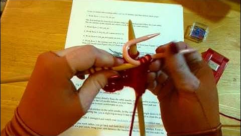 Knitting Basic Cables