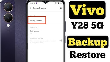 How to backup and restore data on Vivo Y28 5G || Vivo Y28 5G me data backup aur restore kaise kare |