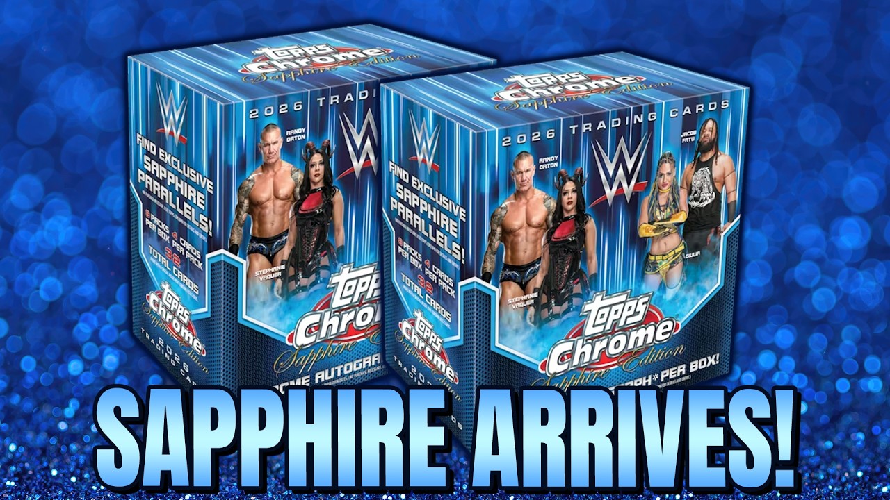 SAPPHIRE ARRIVES!! **HUGE RED AUTO** | 2026 Topps Chrome WWE 