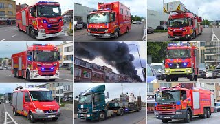 ENORME BRAND IN ZELLIK | Vele Hulpdiensten massaal onderweg - Grote loods vol met auto's verwoest!