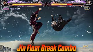 Jin Kazama Satisfying Floor Break Combo Tekken 8.