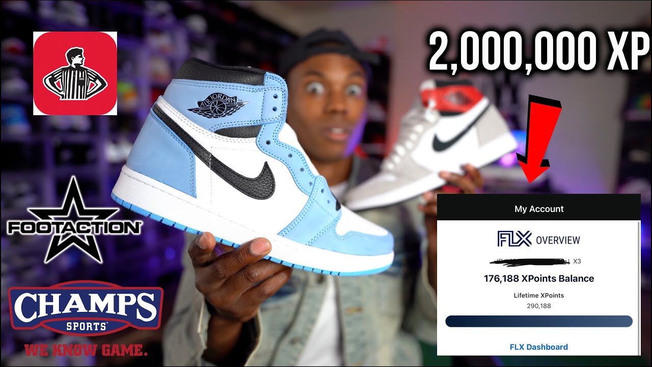 How Many FLX Points Are NEEDED To Win Sneakers On Footlocker, Champs, - YouTube