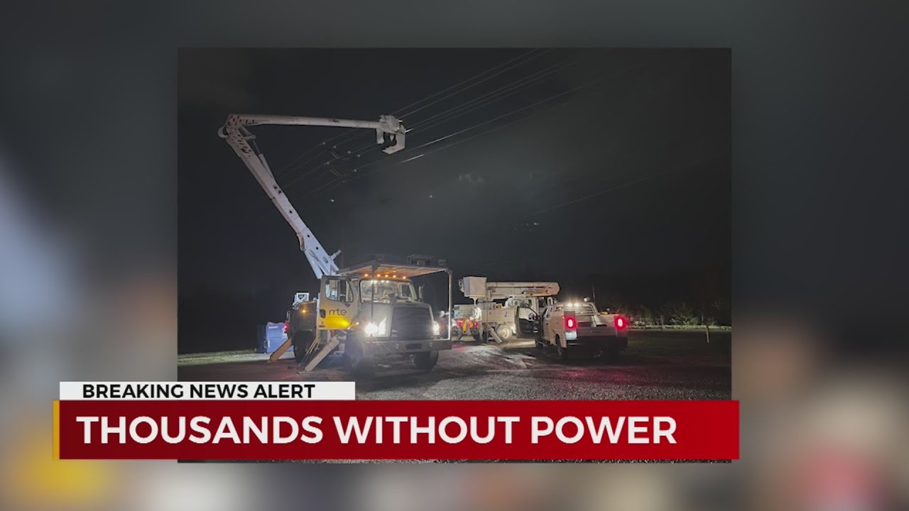 Thousands without power after storms roll through