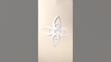 3 Fold Paper Cutting-41 #shorts #paperfold #paperart