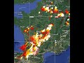 Le 4.07.2018: Video à 19h50 Violent orages sur la France actuellement en cours,