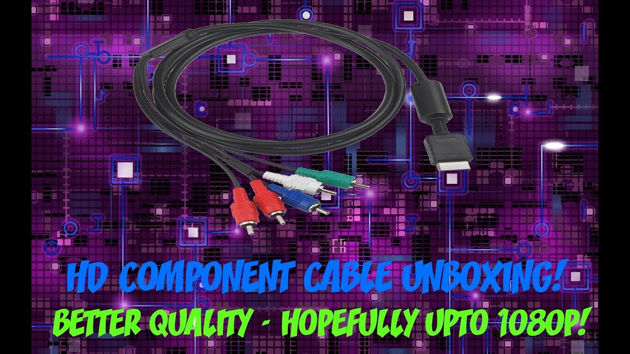 PS2 HD Component Cable Unboxing! (HOPEFULLY BETTER QUALITY, 1080P IS