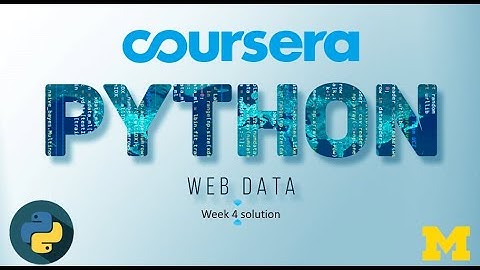 Coursera Programming for Everybody( Using Python to Access Web Data ) week 4 Quiz solution