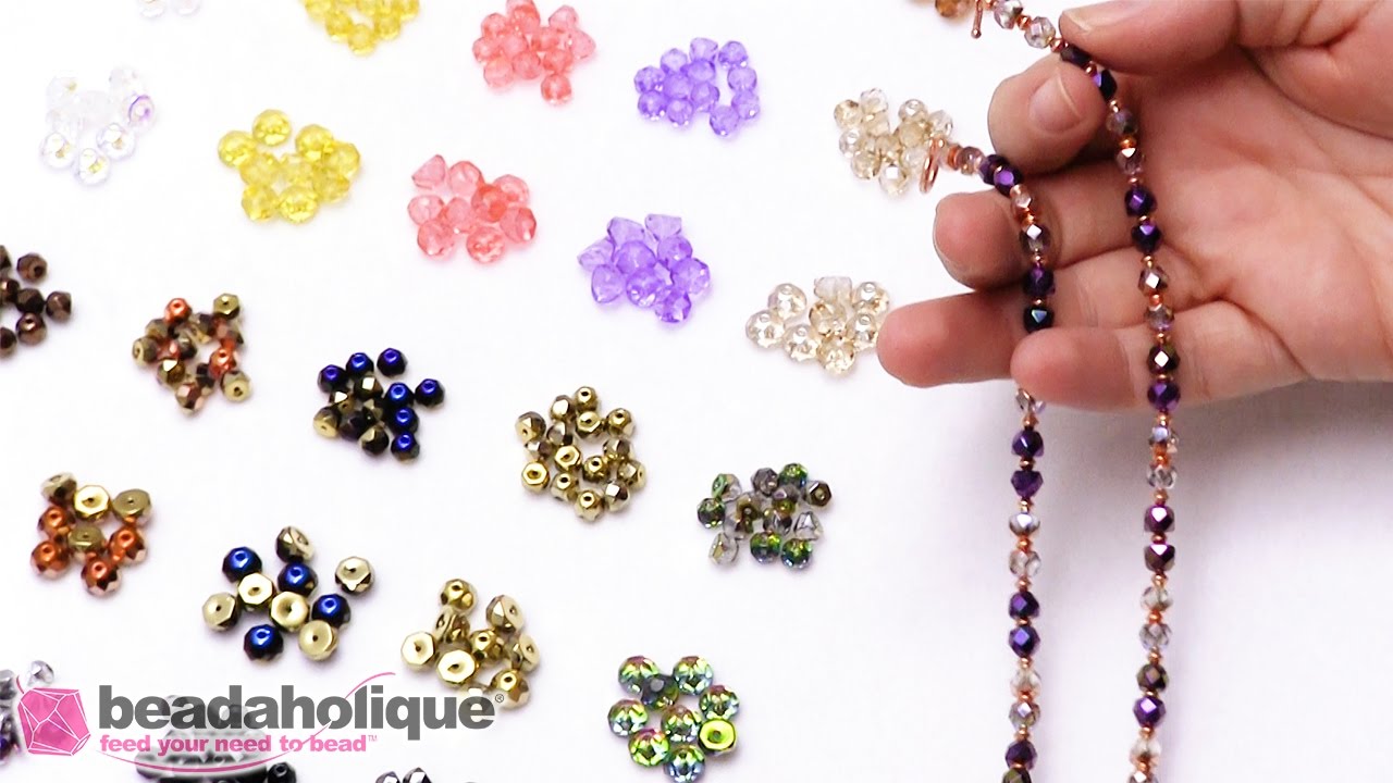 Beadsmith bracelet Making Kit Czech glass beads purple gold Iris Shimmer