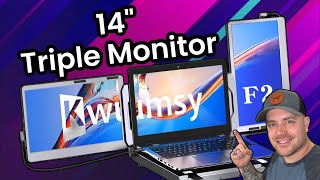 This Triple Portable Monitor Is AMAZING From Kwumsy!