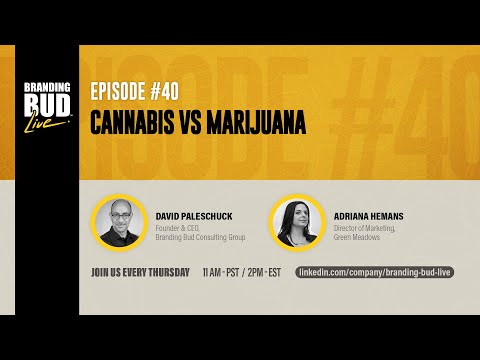 Cannabis vs Marijuana - Branding Bud Live Episode 40