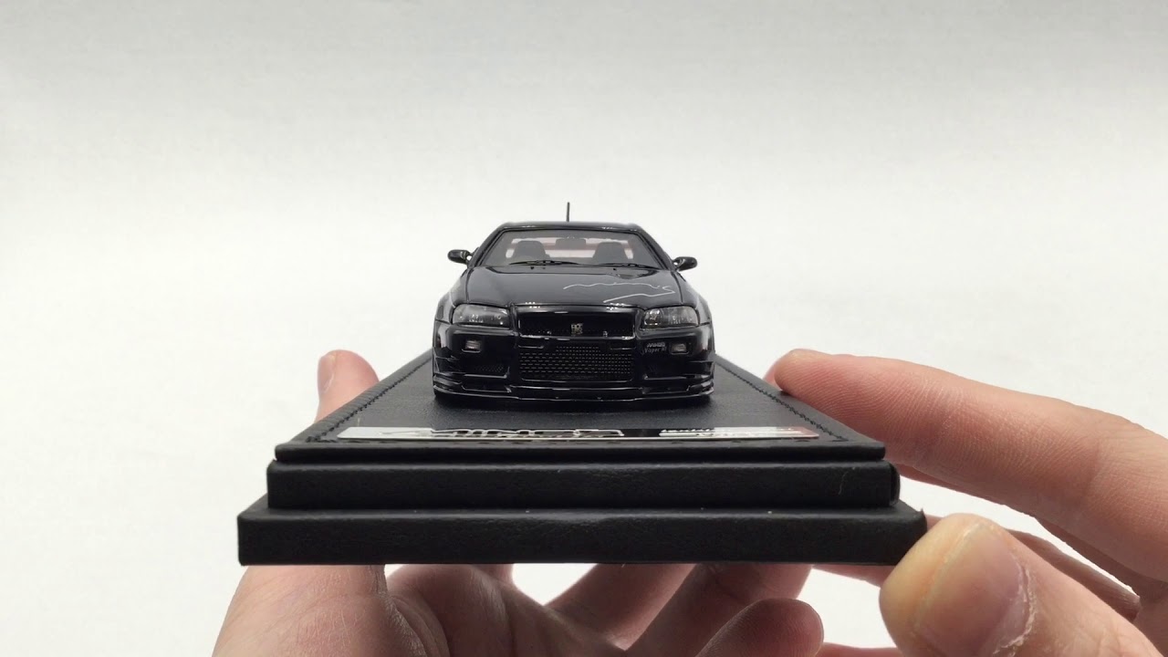 ignition Model 1:43 Nissan Skyline GT-R Mine's (R34) Black resin