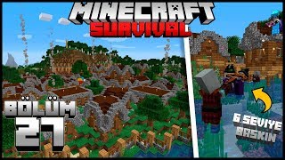 TİCARET İÇİN KOMŞU KÖYÜ KURDUM, İLK BASKIN!┇Minecraft Survival ▹Bölüm 27