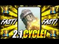 FASTEST ROCKET CYCLE DECK EVER!! 2.1 CYCLE!! THIS IS INSANE!!