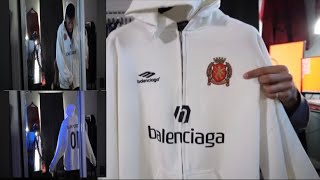 the NEW Balenciaga soccer capsule zip up hoodie - unboxing & review