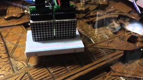 MD_MAX72xx_Test run through with BangGood MAX7219 Dot Matrix LED