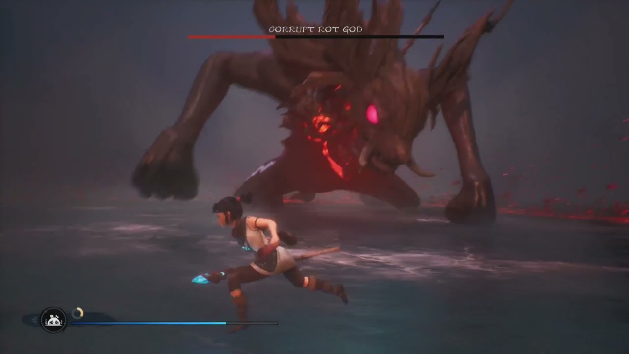 kena bridge of spirits how to beat corrupt rot god (final boss) explained
