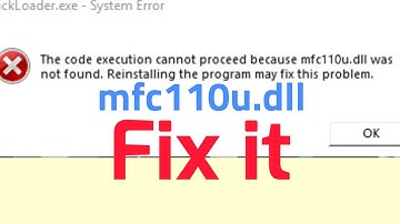 how to fix mfc110u.dll missing | mfc110u.dll was not found windows 10 | you can teach