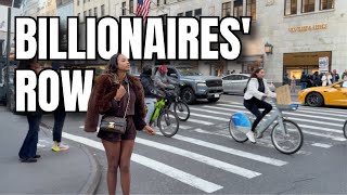 NEW YORK CITY Walking Tour [4K] - BILLIONAIRES ROW During The NYC Marathon #RunAndMoney