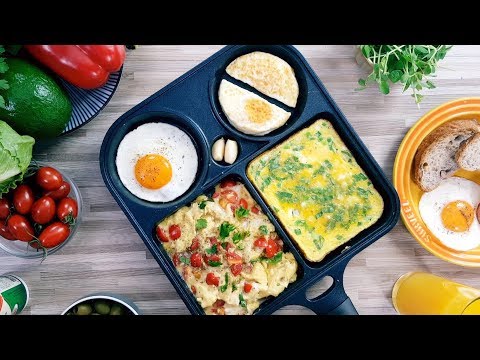 【1mintips】原來煎蛋要漂亮，都靠這一招! 超猛早餐神器，怎麼煎蛋都漂亮！百種蛋料理，一鍋搞定！！