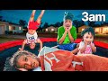 Last to Leave the Trampoline Wins $1,000 Challenge!
