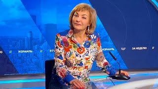 картинка: Поющая поэтесса Фаина Судкович на канале RTVI в передаче  
