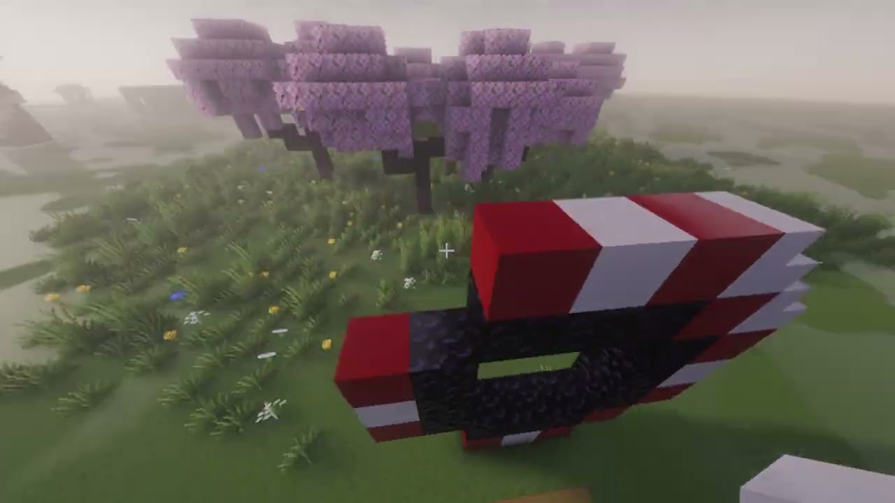 EPIC Christmas Nether Portal Design Tutorial (Festive Base Decoration Guide)