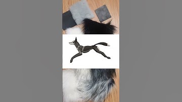 Making large wolf plushies
