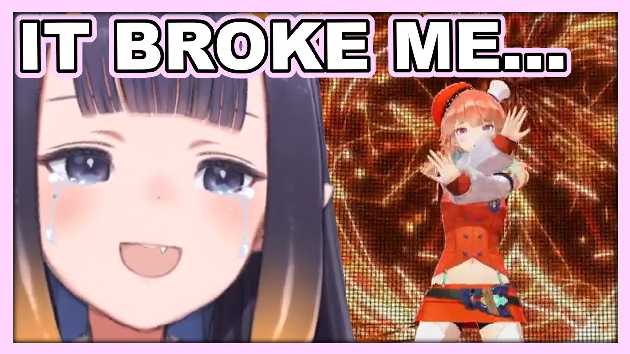 Ina gets emotional reacting to Kiara's 3D performance...