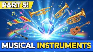 Learn Musical Instrument Names for Kids Part 5 | Fun 3D Learning Video