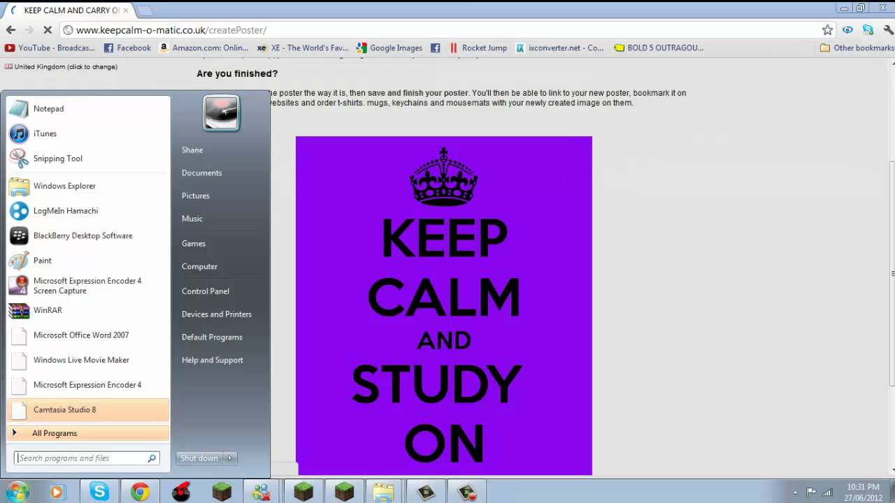 how to make a keep calm poster