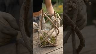 DIY Twisted Branch Lantern | Magical Rustic Garden Decor 🌿🕯