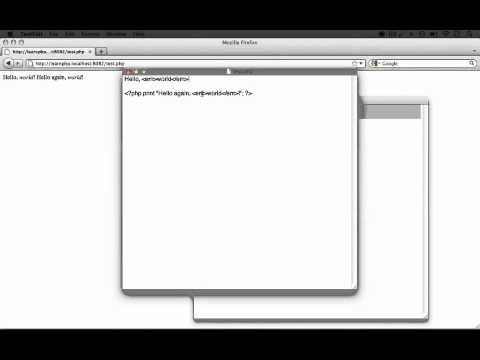 8. Creating our first PHP script and the structure of a simple PHP statement (a Drupal how-to)
