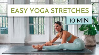 10 Min Yoga Stretch | Easy Stretches to Cool Down and Relax | Yoga with Kate Amber screenshot 2