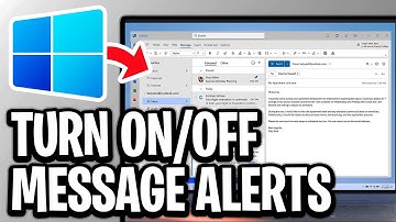 How To Turn On or Off Outlook New Message Alert Pop Up - Step By Step