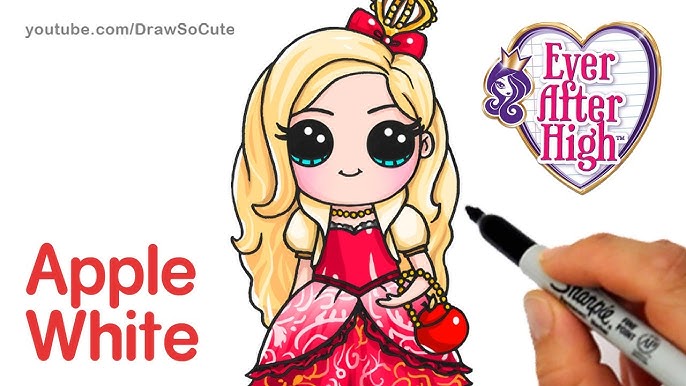 How to Draw Raven Queen step by step Chibi - Ever After High 