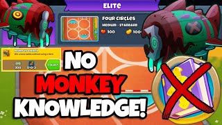 Bloonarius Elite Tutorial || No Monkey Knowledge + No Hero Achievement || Four Circles (BTD6)